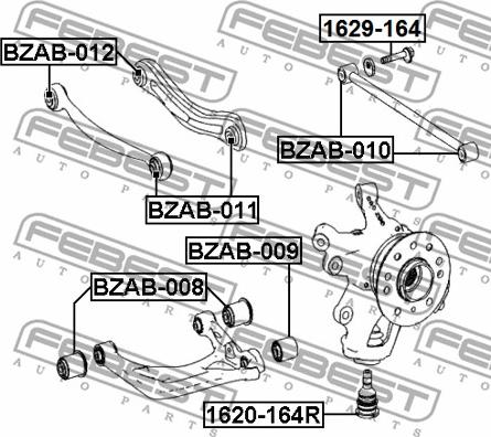 Febest BZAB-012 - Tukivarren hela inparts.fi