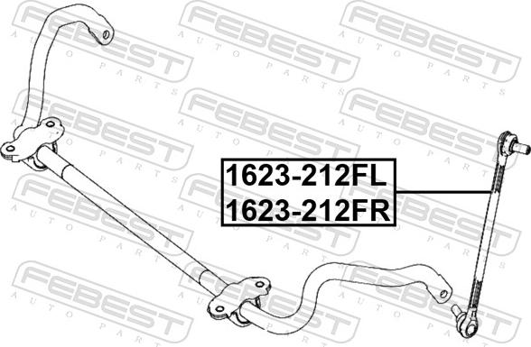 Febest 1623-212FR - Tanko, kallistuksenvaimennin inparts.fi