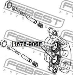 Febest 1676-906F - Mäntä, jarrusatula inparts.fi