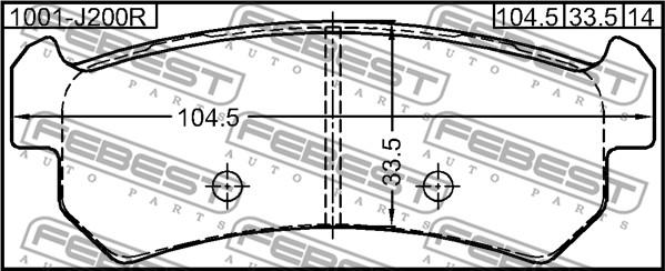 Febest 1001-J200R - Jarrupala, levyjarru inparts.fi