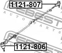 Febest 1121-807 - Raidetangon pää inparts.fi