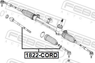 Febest 1822-CORD - Raidetangon pää, suora inparts.fi