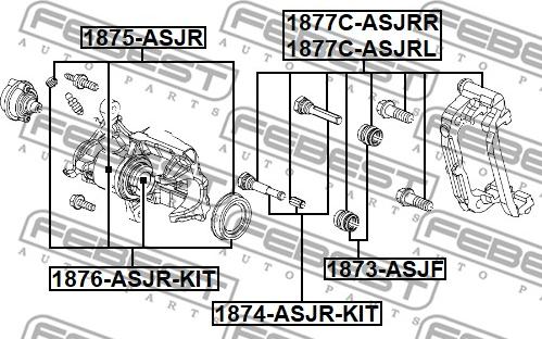 Febest 1877C-ASJRL - Jarrusatulasarja inparts.fi