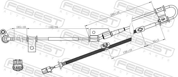 Febest 12606-004 - ABS-anturi inparts.fi