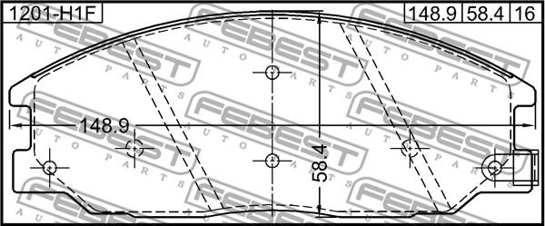 Febest 1201-H1F - Jarrupala, levyjarru inparts.fi