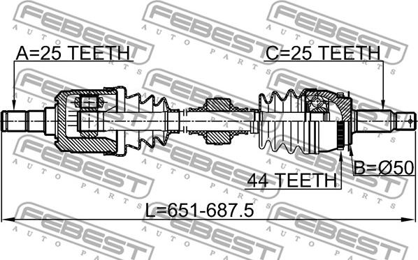 Febest 1214-CAMTLH - Vetoakseli inparts.fi