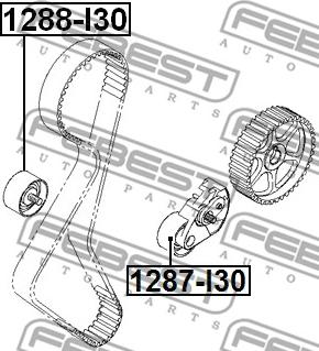 Febest 1288-I30 - Ohjainrulla, hammashihna inparts.fi