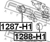 Febest 1288-H1 - Ohjainrulla, hammashihna inparts.fi