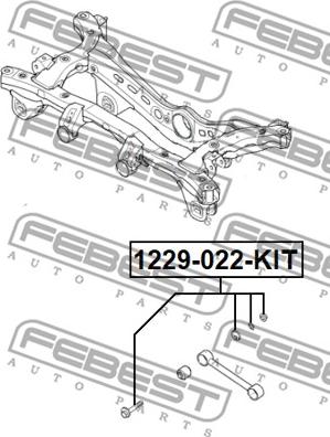 Febest 1229-022-KIT - Kallistumansäätöruuvi inparts.fi