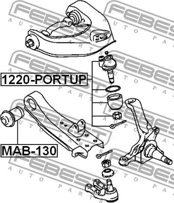 Febest 1220-PORTUP - Pallonivel inparts.fi