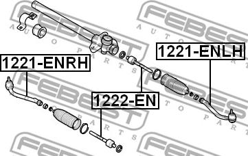 Febest 1221-ENRH - Raidetangon pää inparts.fi