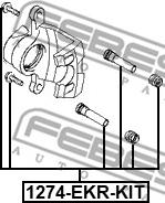 Febest 1274-EKR-KIT - Ohjainhylsysarja, jarrusatula inparts.fi