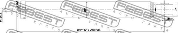 Febest 17110-001R - Iskunvaimennin inparts.fi