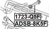 Febest ADSB-8K5F - Laakerin holkki, vakaaja inparts.fi