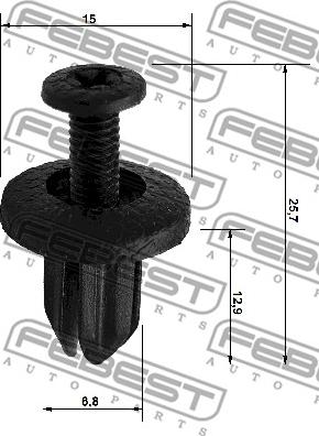 Febest 88570-007 - Suoja / koristelista inparts.fi