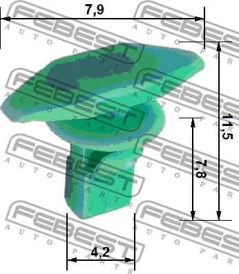 Febest 88570-026 - Suoja / koristelista inparts.fi