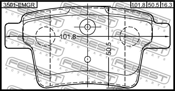 Febest 3501-EMGR - Jarrupala, levyjarru inparts.fi