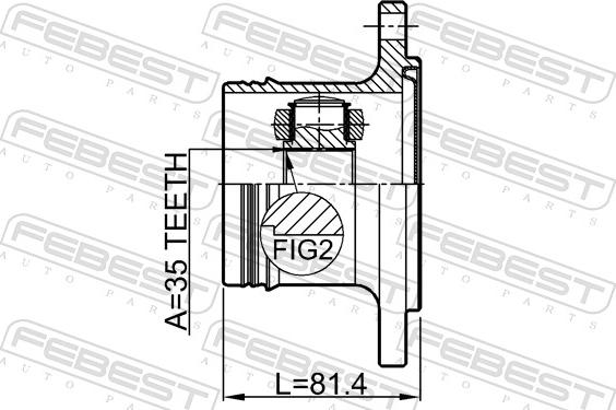 Febest 3211-ESCIV - Nivelsarja, vetoakseli inparts.fi