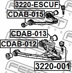 Febest 3220-001 - Pallonivel inparts.fi