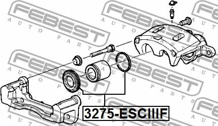 Febest 3275-ESCIIIF - Korjaussarja, jarrusatula inparts.fi