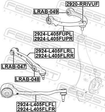 Febest 2924-L405FUPR - Tukivarsi, pyöräntuenta inparts.fi