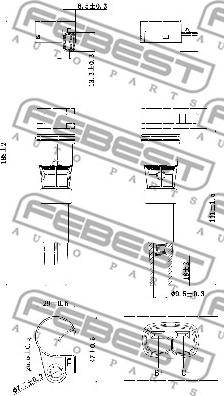 Febest 24640-001 - Sytytyspuola inparts.fi