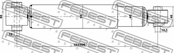 Febest 24650921R - Iskunvaimennin inparts.fi