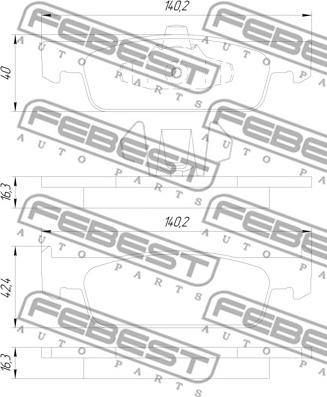 Febest 2401-CLIIVF - Jarrupala, levyjarru inparts.fi