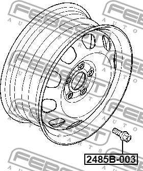 Febest 2485B-003 - Pyöränpultit inparts.fi