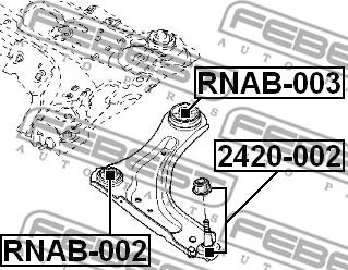 Febest 2420-002 - Pallonivel inparts.fi