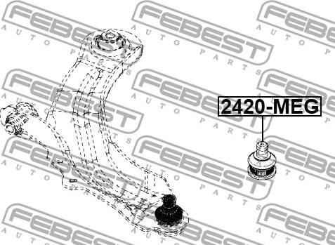 Febest 2420-MEG - Pallonivel inparts.fi