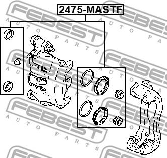 Febest 2475-MASTF - Korjaussarja, jarrusatula inparts.fi