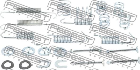 Febest 2504-4007R-KIT - Tarvikesarja, seisontajarru inparts.fi