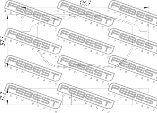 Febest 2501-C4F - Jarrupala, levyjarru inparts.fi