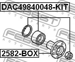 Febest DAC49840048-KIT - Pyöränlaakerisarja inparts.fi