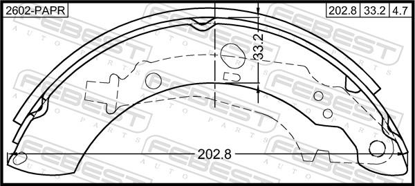 Febest 2602-RAPR - Jarrukenkäsarja inparts.fi