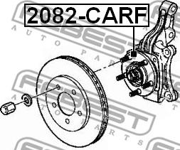 Febest 2082-CARF - Pyörän napa inparts.fi