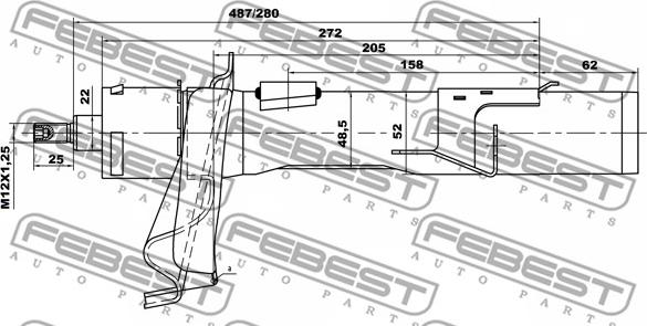 Febest 21665159FR - Iskunvaimennin inparts.fi