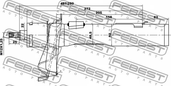 Febest 21665158FL - Iskunvaimennin inparts.fi