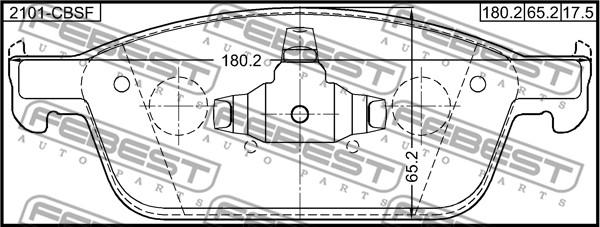 Febest 2101-CBSF - Jarrupala, levyjarru inparts.fi