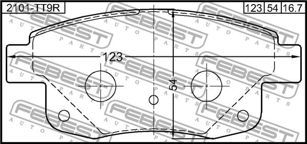 Febest 2101-TT9R - Jarrupala, levyjarru inparts.fi