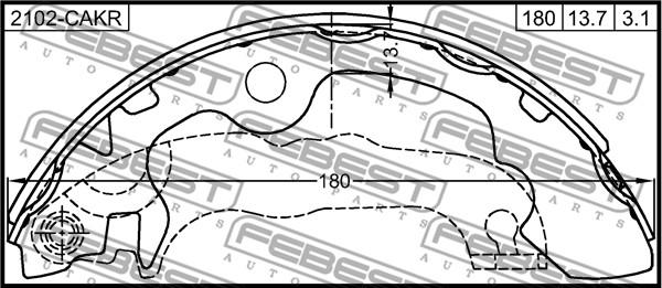 Febest 2102-CAKR - Jarrukenkä inparts.fi