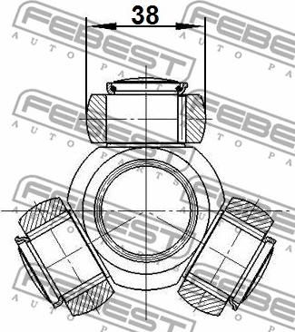 Febest 2116-CA1R - Vetonivel inparts.fi