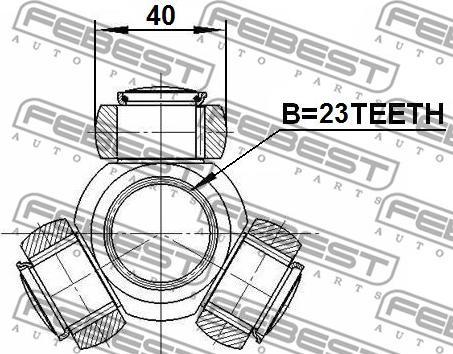 Febest 2116-CB320AT - Vetonivel inparts.fi