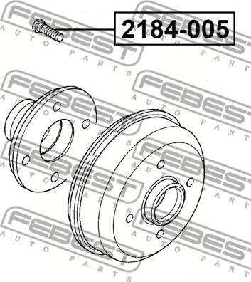 Febest 2184-005 - Pyöränpultit inparts.fi