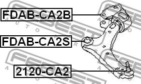 Febest 2120-CA2 - Pallonivel inparts.fi