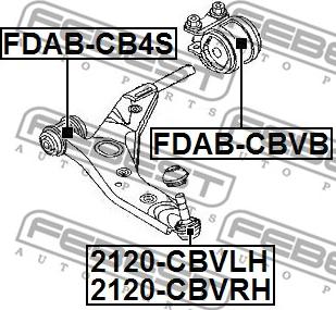 Febest 2120-CBVLH - Pallonivel inparts.fi