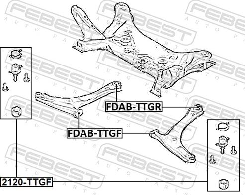 Febest 2120-TTGF - Pallonivel inparts.fi