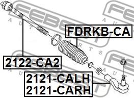 Febest 2121-CALH - Raidetangon pää inparts.fi