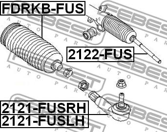 Febest 2121-FUSLH - Raidetangon pää inparts.fi